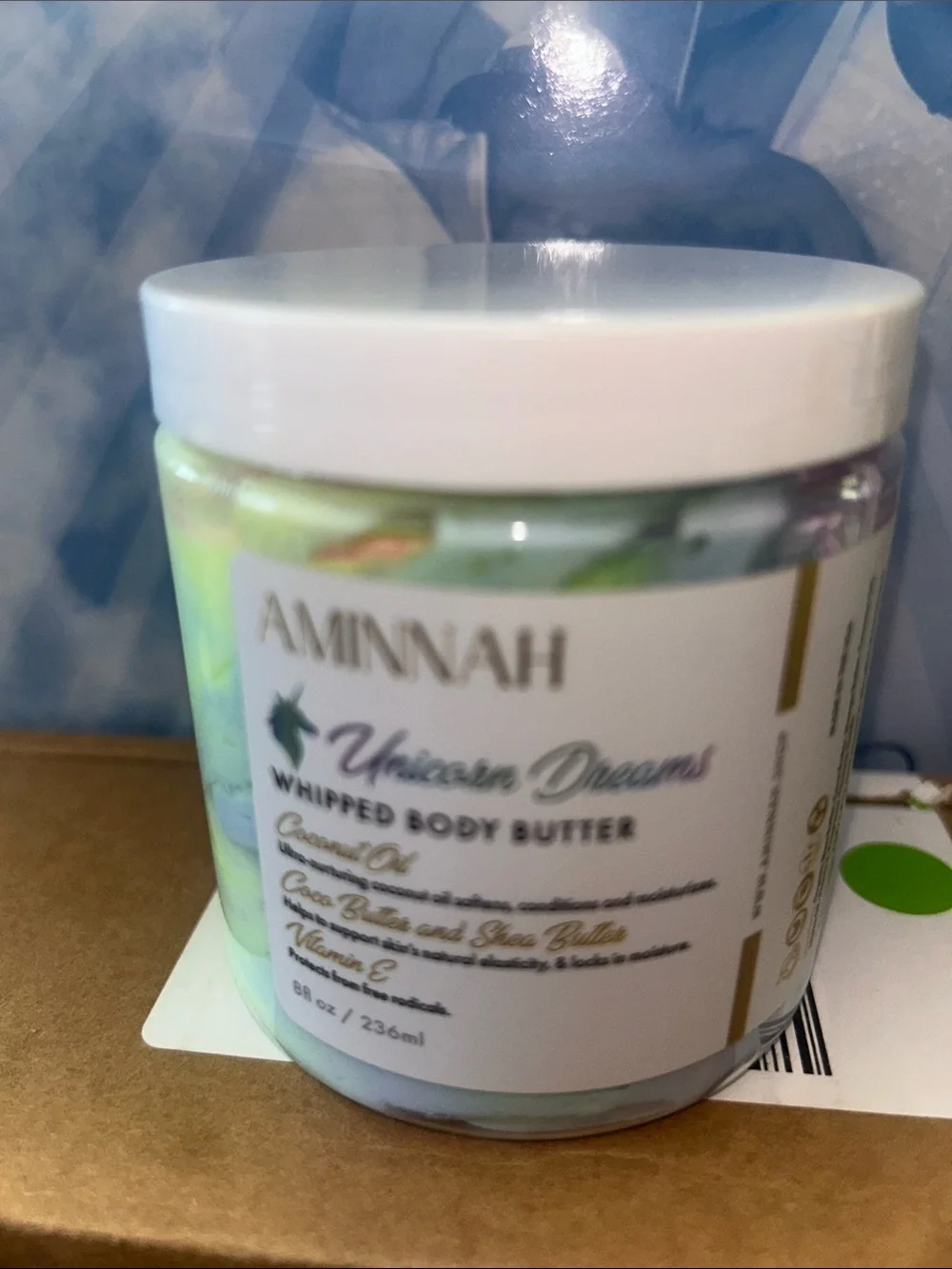 AMINNAH Unicorn Dreams Whipped Body Butter - Pastel Multicolor